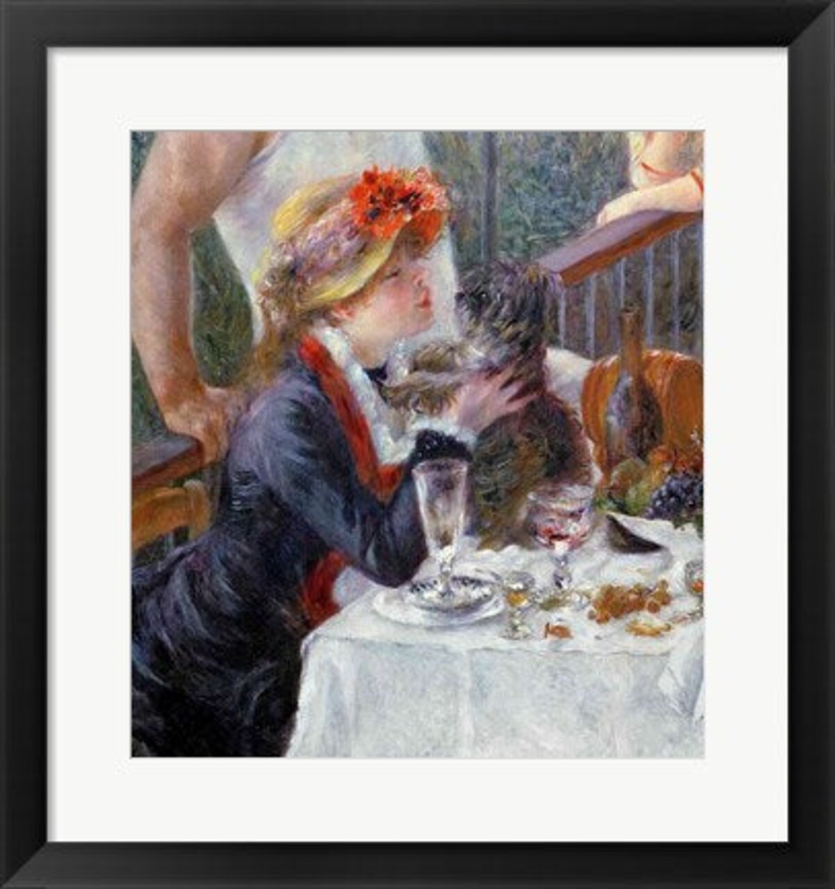 Framed Art The Luncheon of the Boating Party, 1881 - close up by Pierre-Auguste Renoir Wall Decor 18x24 Artwork